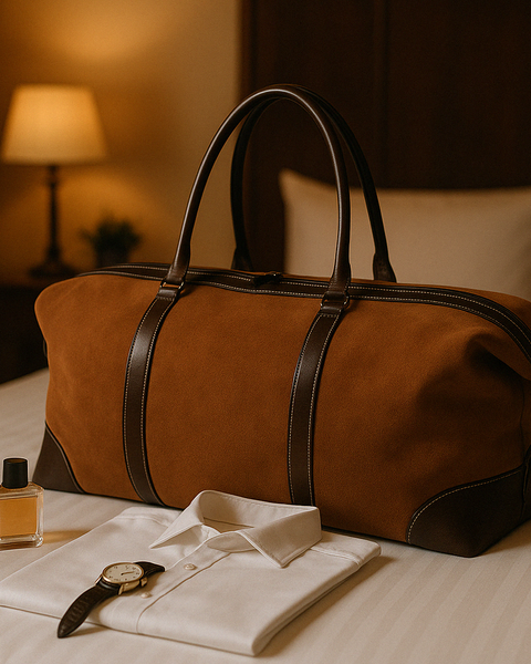 BOLSO DE VIAJE DE CUERO PARA HOMBRES JOURNEY