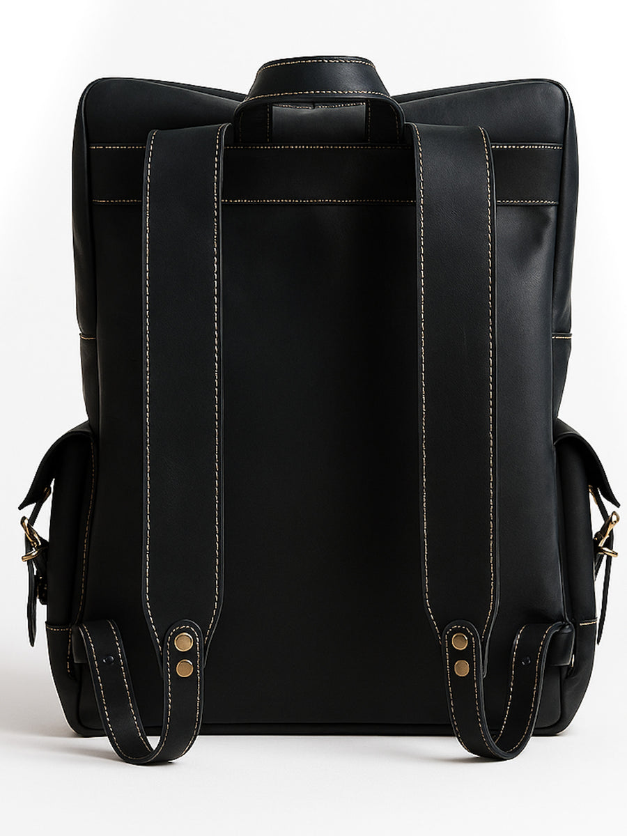 MOCHILA DE CUERO PREMIUM EXPEDITION BLACK