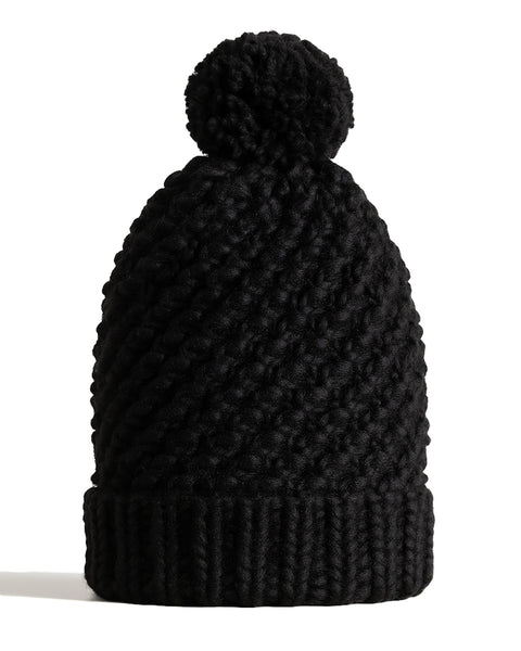 GORRO LANA HOMBRE QUELLÓN NEGRO