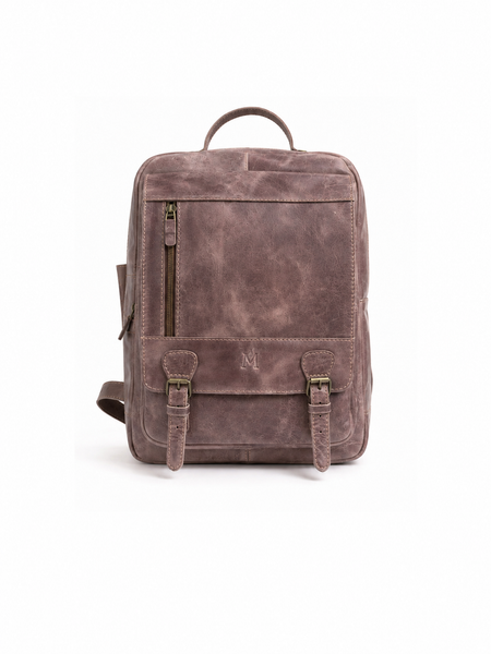 MOCHILA DE CUERO OLD SCHOOL