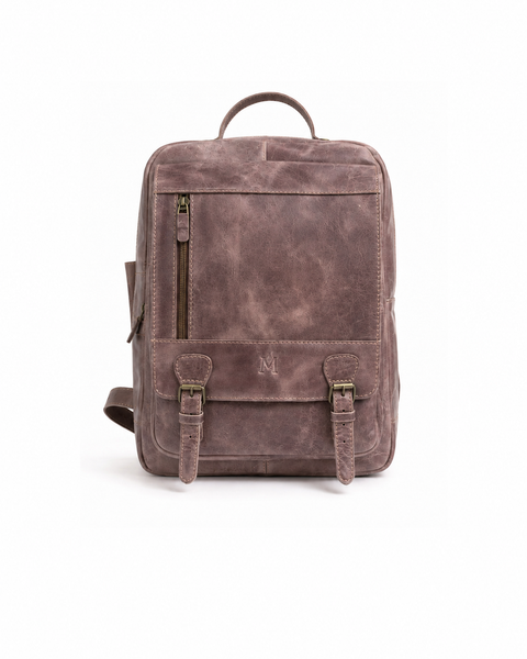 MOCHILA DE CUERO OLD SCHOOL