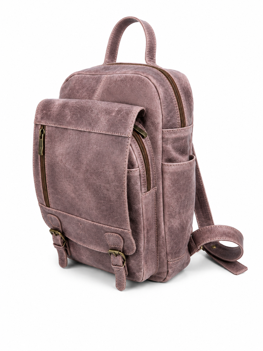 MOCHILA DE CUERO OLD SCHOOL