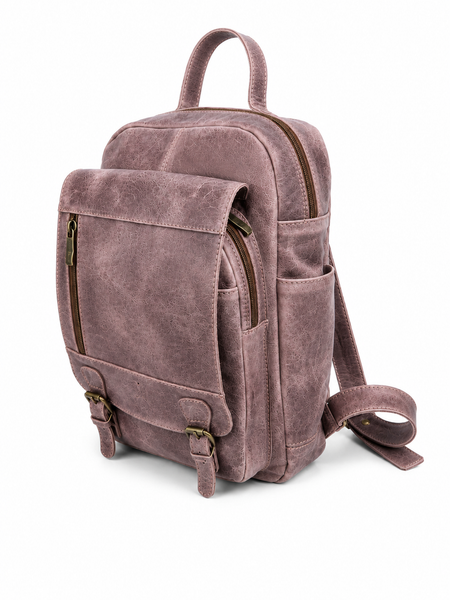 MOCHILA DE CUERO OLD SCHOOL