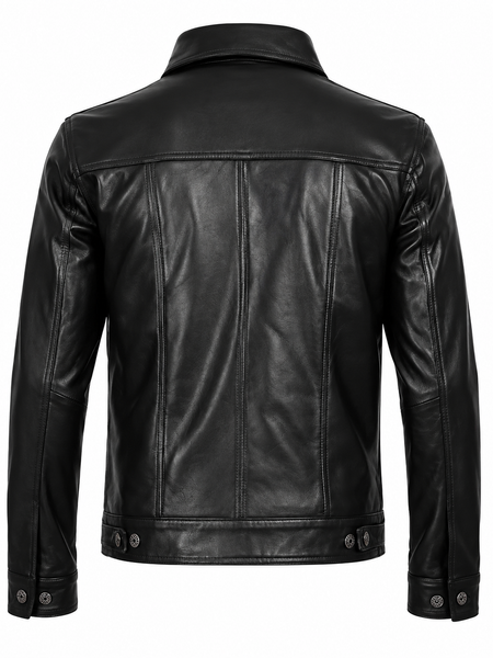 CHAQUETA DE CUERO CRAIG NEGRA