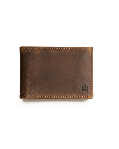 BILLETERA DE CUERO GENUINO EDGE RUSTIC