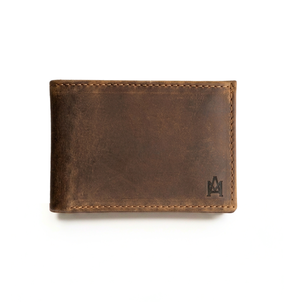 BILLETERA DE CUERO GENUINO EDGE RUSTIC