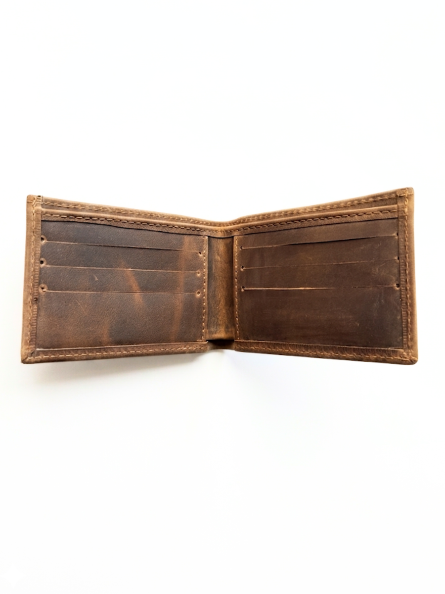 BILLETERA DE CUERO GENUINO EDGE RUSTIC