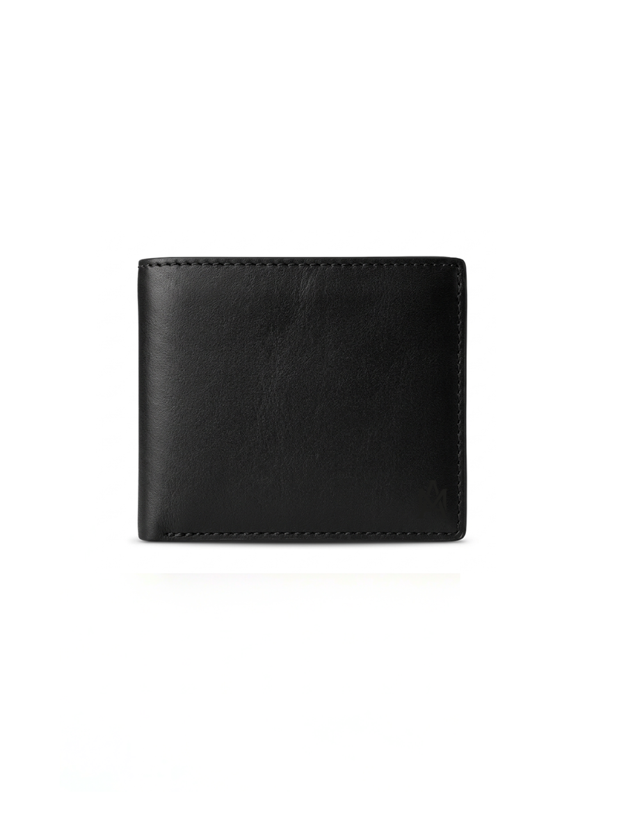 BILLETERA DE CUERO HOMBRE URBAN NEGRA
