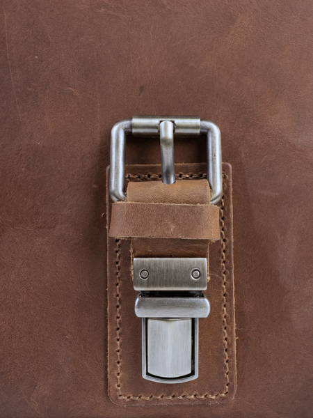 MALETIN DE CUERO GENUINO FULL GRAIN OLD YORK BRONCE