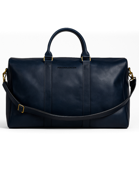 BOLSO DE CUERO NEGRO DE VIAJE VENTURE + Tarjetero Protect Antiscan de REGALO + envío GRATIS para la RM