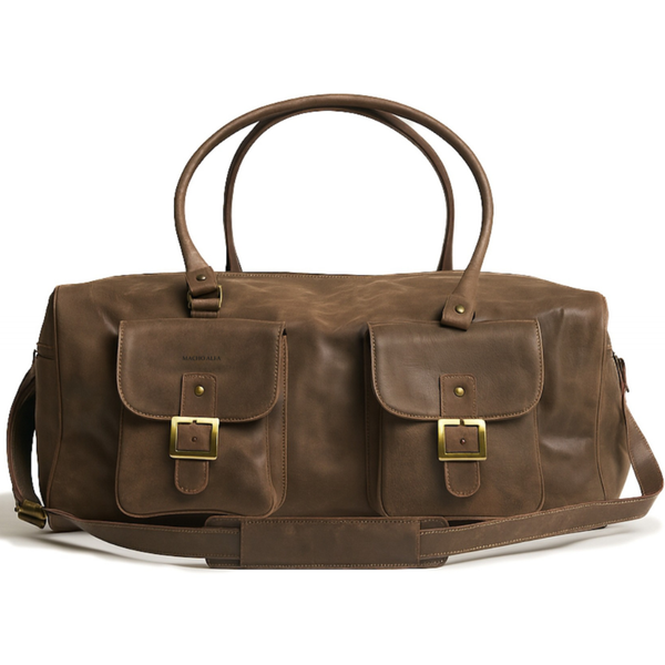 BOLSA CUERO PREMIUM DE VIAJE HOMBRE TRAVEL HUNTER