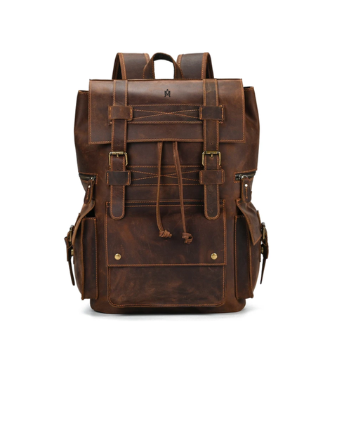 MOCHILA DE CUERO GENUINO PREMIUM MONTANA