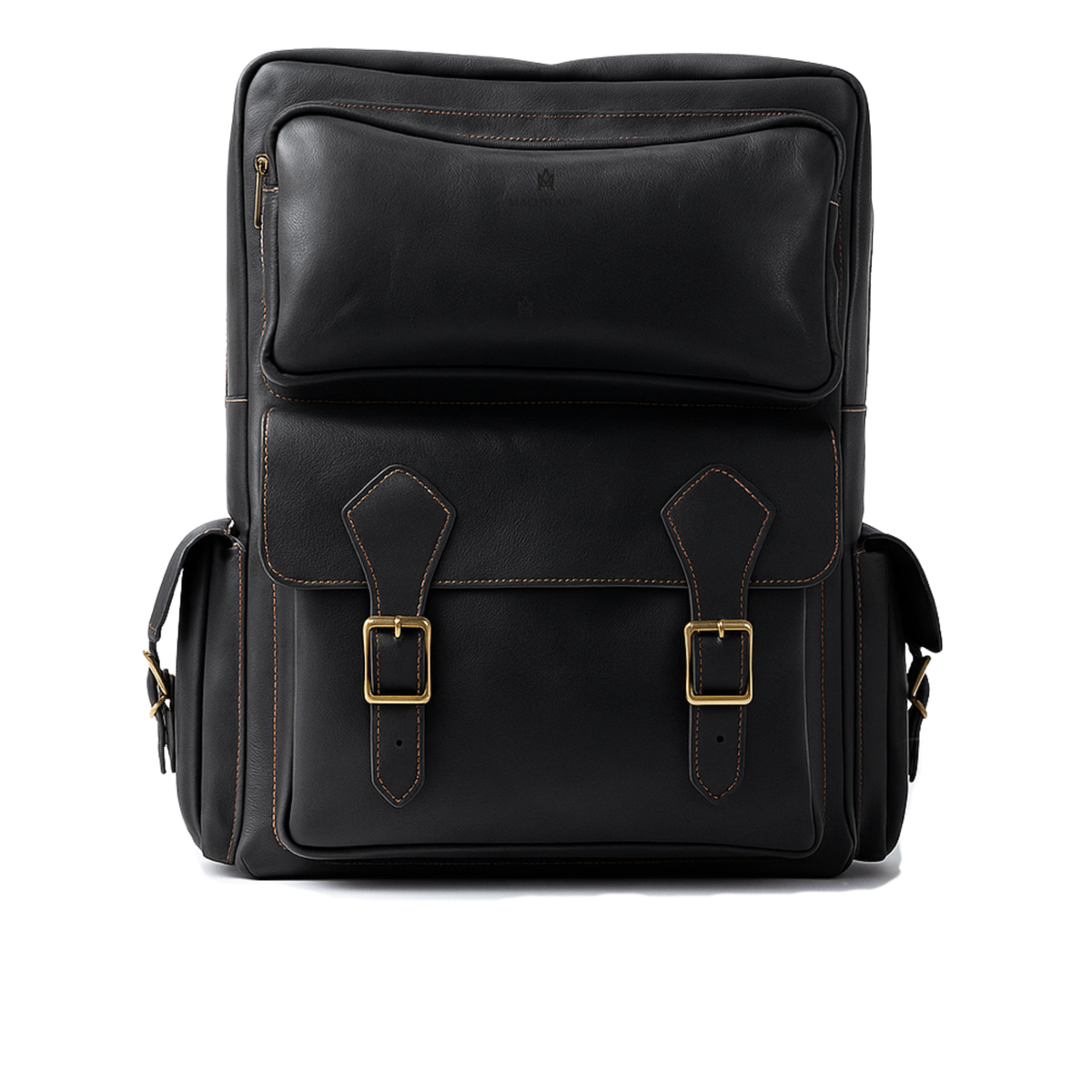 MOCHILA DE CUERO PREMIUM NEGRO EXPEDITION