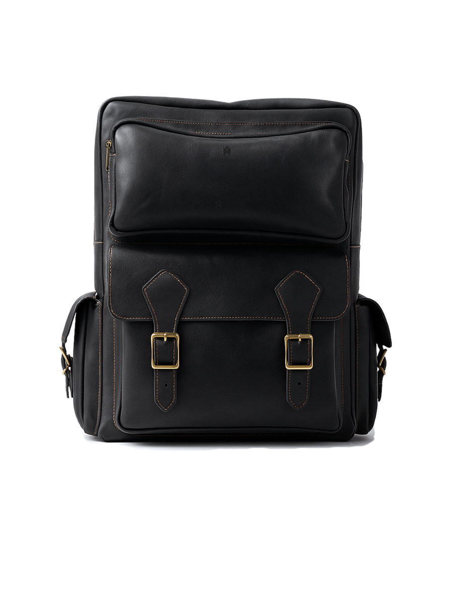 MOCHILA DE CUERO PREMIUM EXPEDITION BLACK