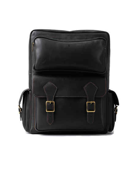 MOCHILA DE CUERO PREMIUM EXPEDITION BLACK