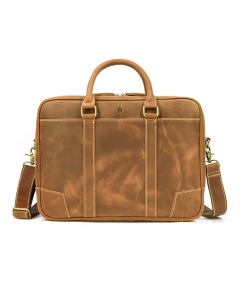 MALETIN DE CUERO PREMIUM GENUINO ROMA