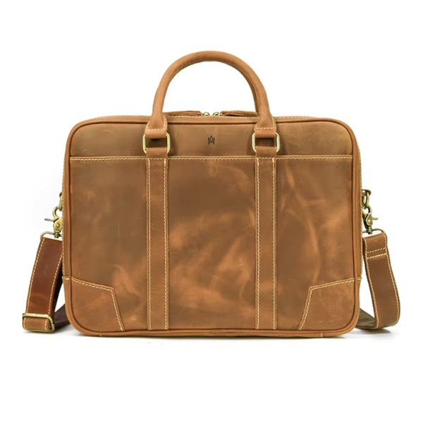 MALETIN DE CUERO PREMIUM GENUINO ROMA