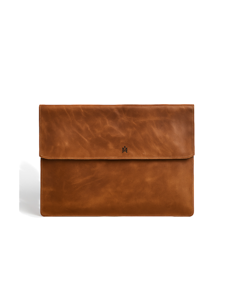 FUNDA DE CUERO GENUINO PARA NOTEBOOK