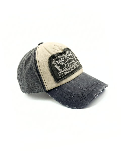 GORRA VINTAGE DE ALGODÓN RACER DARK GREY