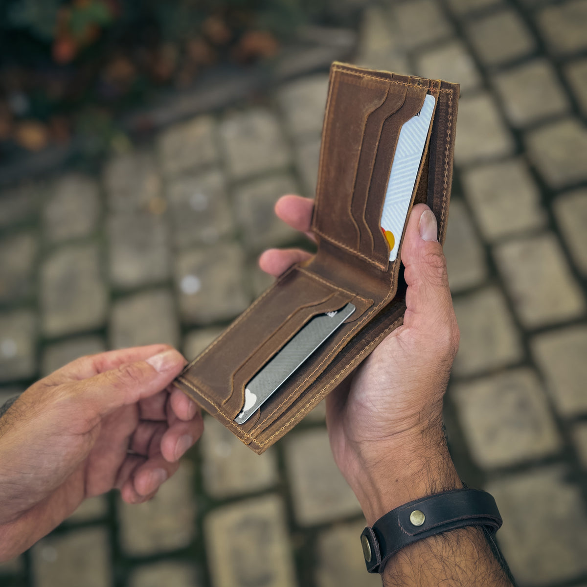 BILLETERA DE CUERO RUSTIC