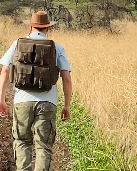 MOCHILA DE CUERO PARA HOMBRE EXPLORER