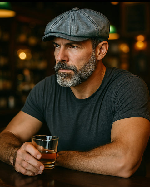 BOINA VINTAGE SHELBY DE ALGODÓN