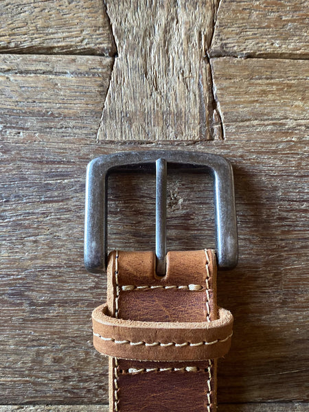 CINTURÓN CUERO CAFÉ SPORT SAND