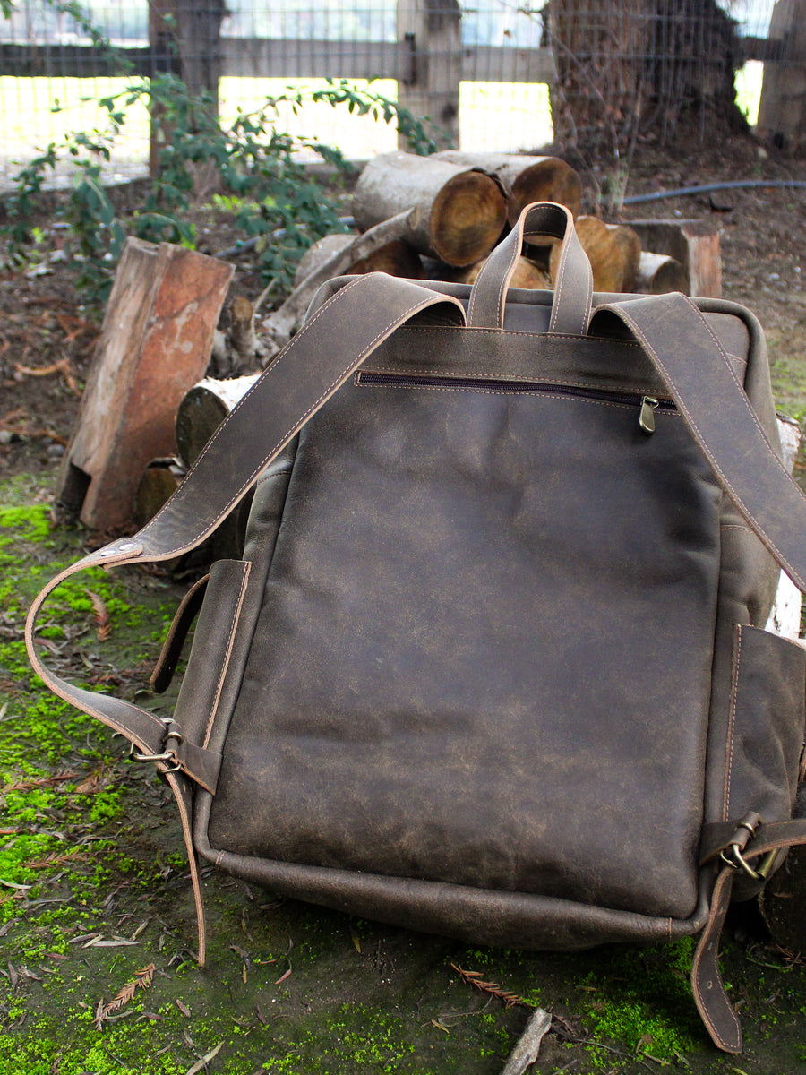 MOCHILA DE CUERO PARA HOMBRE EXPLORER