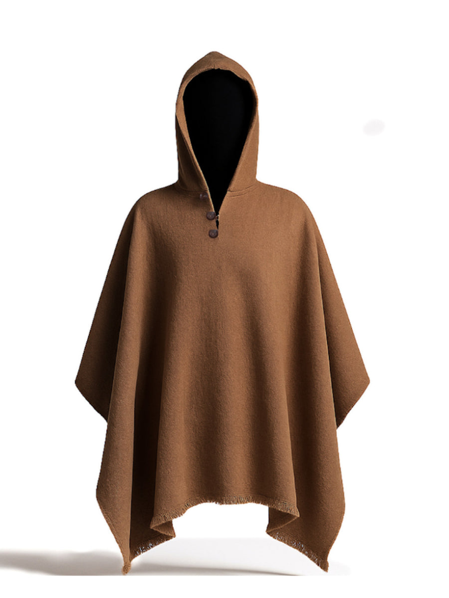 PONCHO DE ALPACA CAMEL