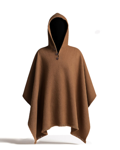 PONCHO DE ALPACA CAMEL