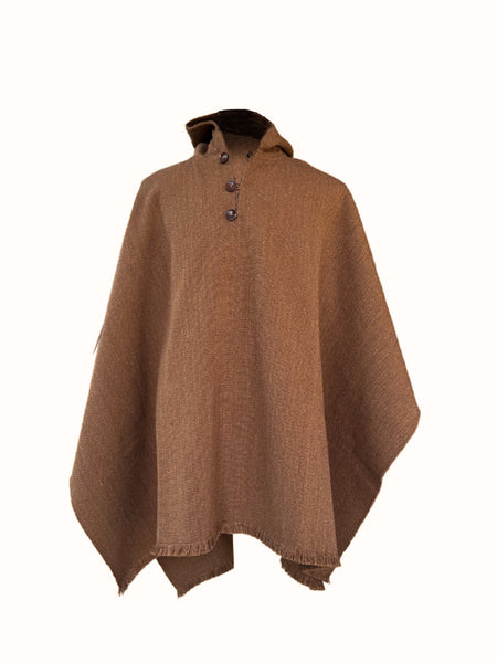 PONCHO DE ALPACA CAMEL