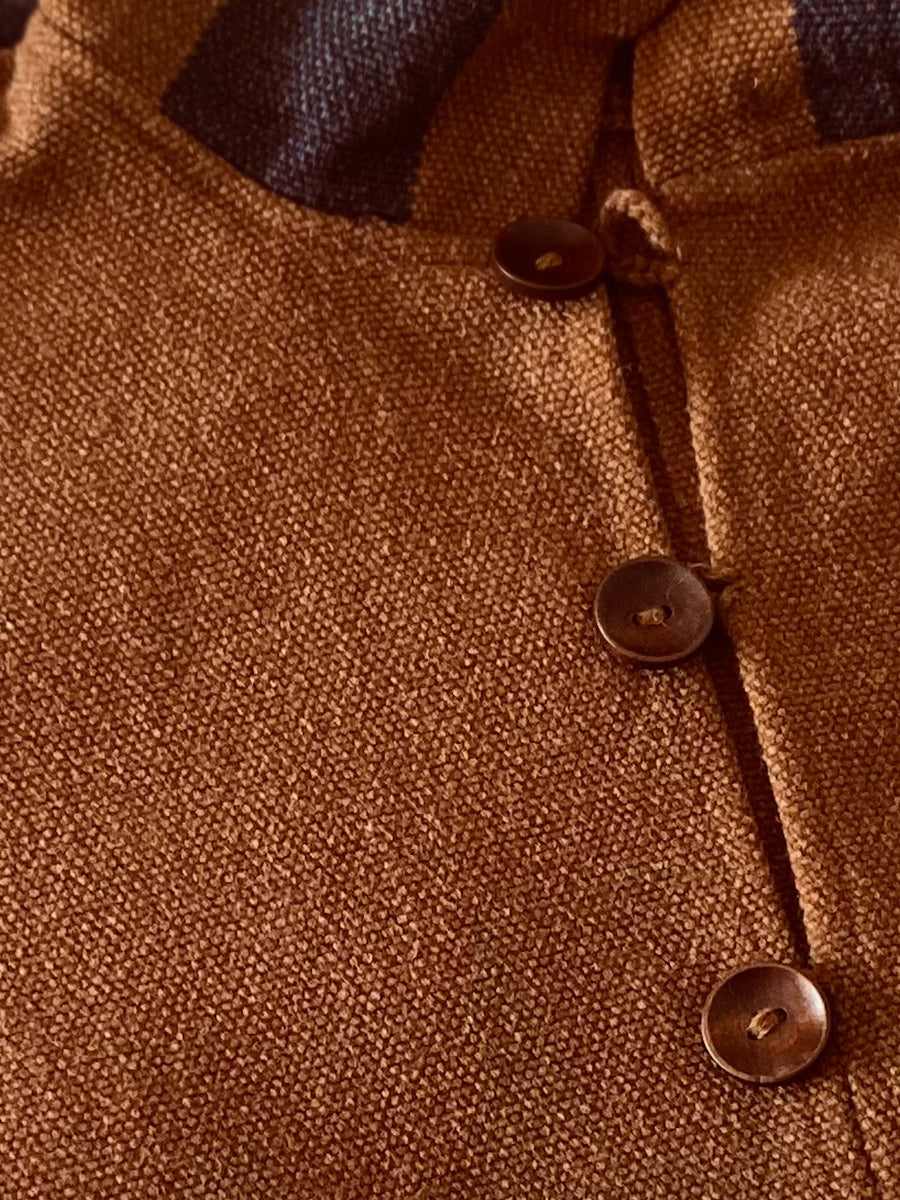 PONCHO ALPACA HOMBRE CAFÉ-JEANS