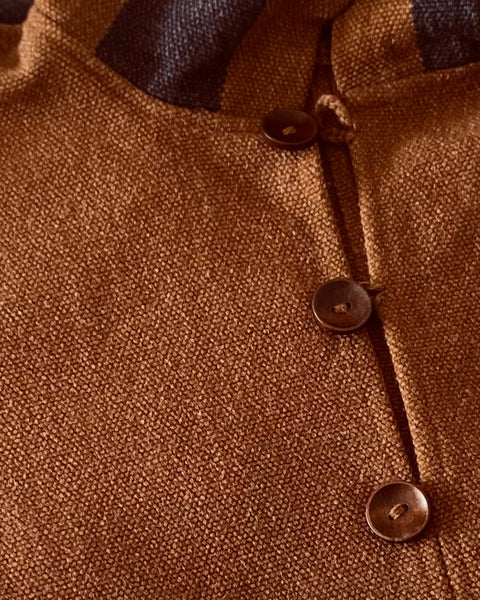 PONCHO ALPACA HOMBRE CAFÉ-JEANS