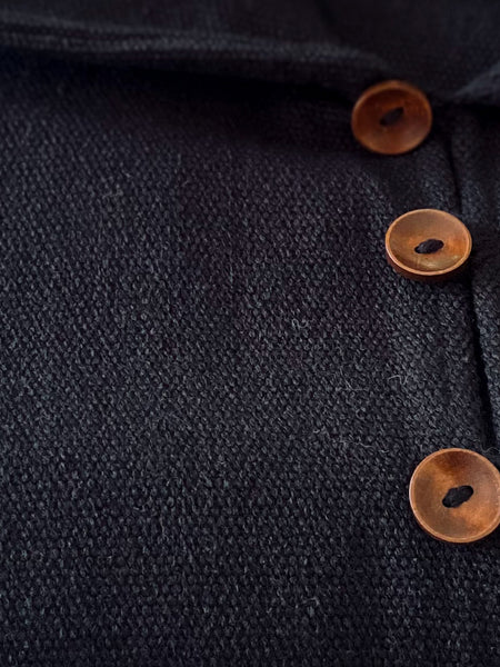 PONCHO DE ALPACA HOMBRE CASTILLA NEGRO