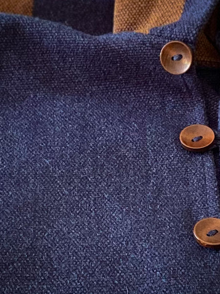 PONCHO ALPACA JEANS-CAFÉ