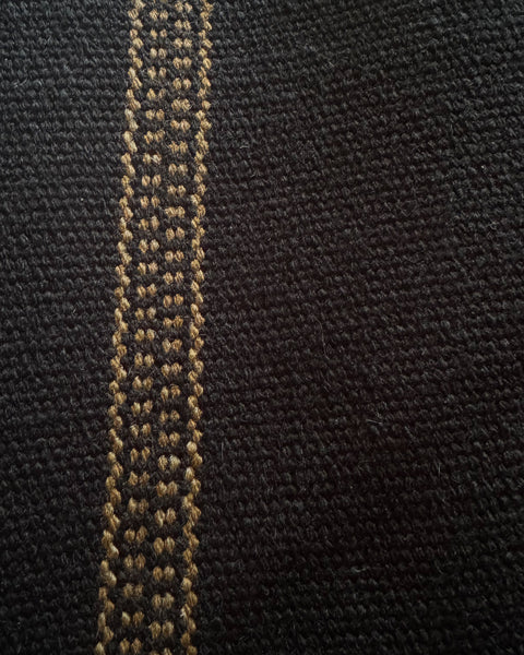 PONCHO LANA DE ALPACA NEGRO FINE CAMEL