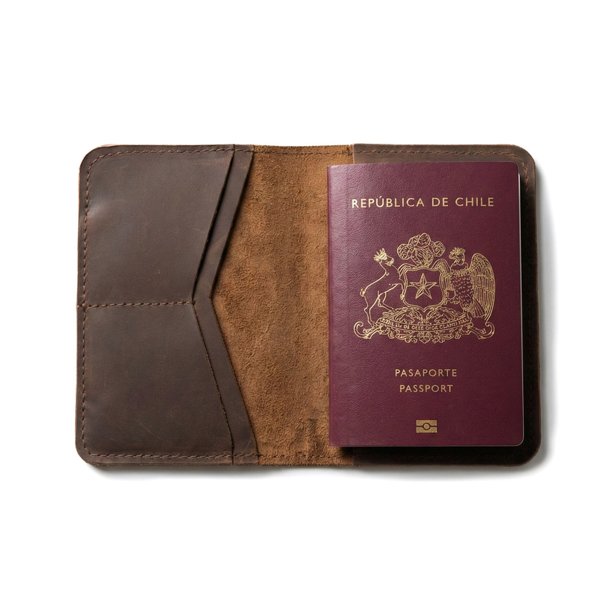 PORTA PASAPORTE CUERO CLASS