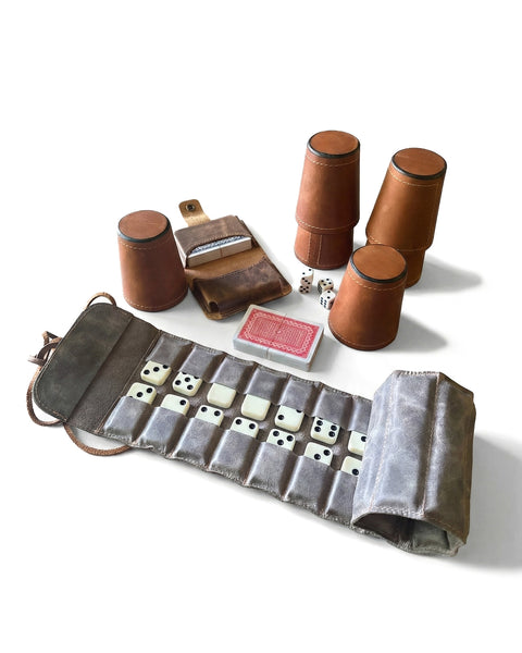 BOX JUEGO DE CACHOS + DOMINO + JUEGO DE CARTAS