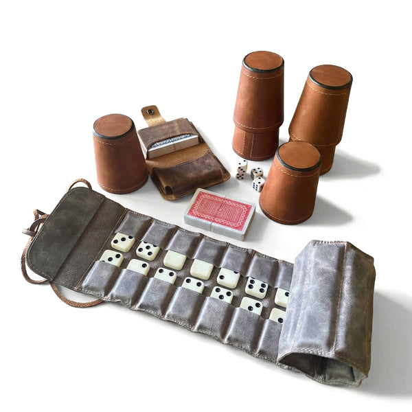 BOX JUEGO DE CACHOS + DOMINO + JUEGO DE CARTAS