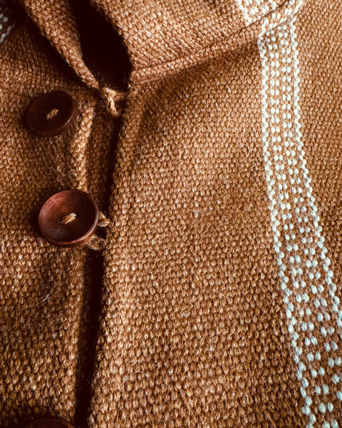 PONCHO DE LANA ALPACA RUSTICO CAFE