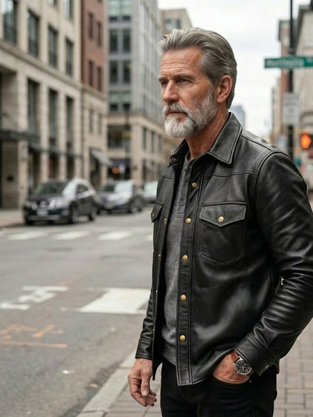 SOBRECAMISA DE CUERO