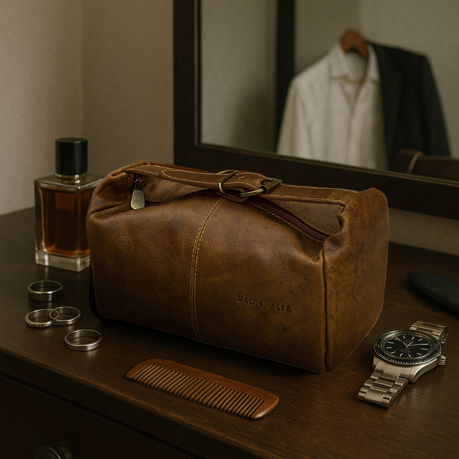 NECESER CUERO TRAVESÍA ARTESANAL