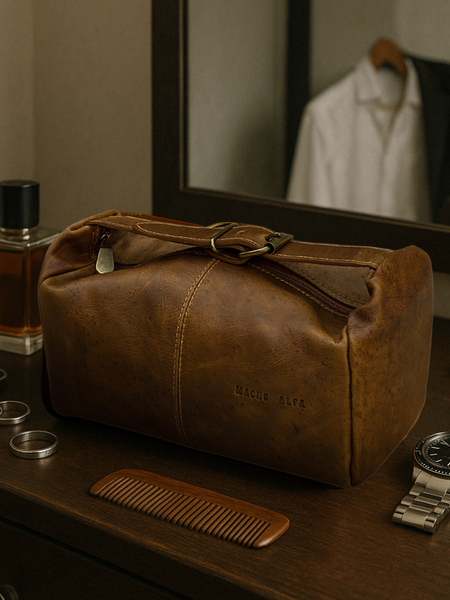 NECESER CUERO TRAVESÍA ARTESANAL