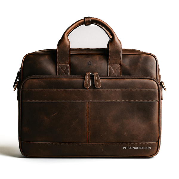 MALETÍN DE CUERO GENUINO HOMBRE OXFORD