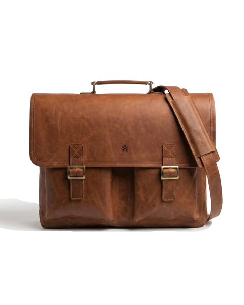 MALETIN CUERO GENUINO FULL GRAIN EXECUTIVE