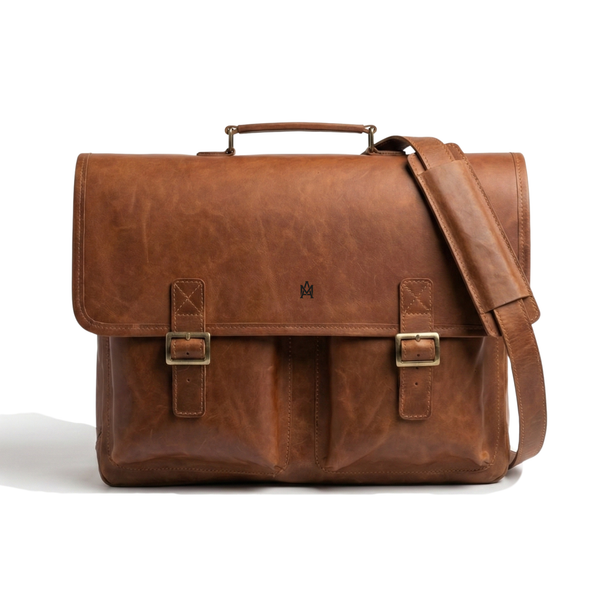 MALETIN CUERO GENUINO FULL GRAIN EXECUTIVE