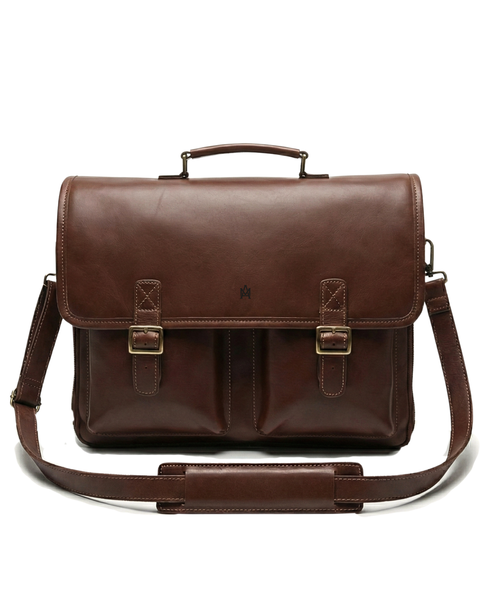 MALETIN CUERO GENUINO FULL GRAIN EXECUTIVE