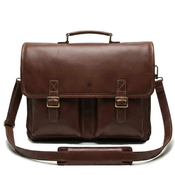 MALETIN CUERO GENUINO FULL GRAIN EXECUTIVE