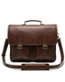 MALETIN CUERO GENUINO FULL GRAIN EXECUTIVE CAOBA