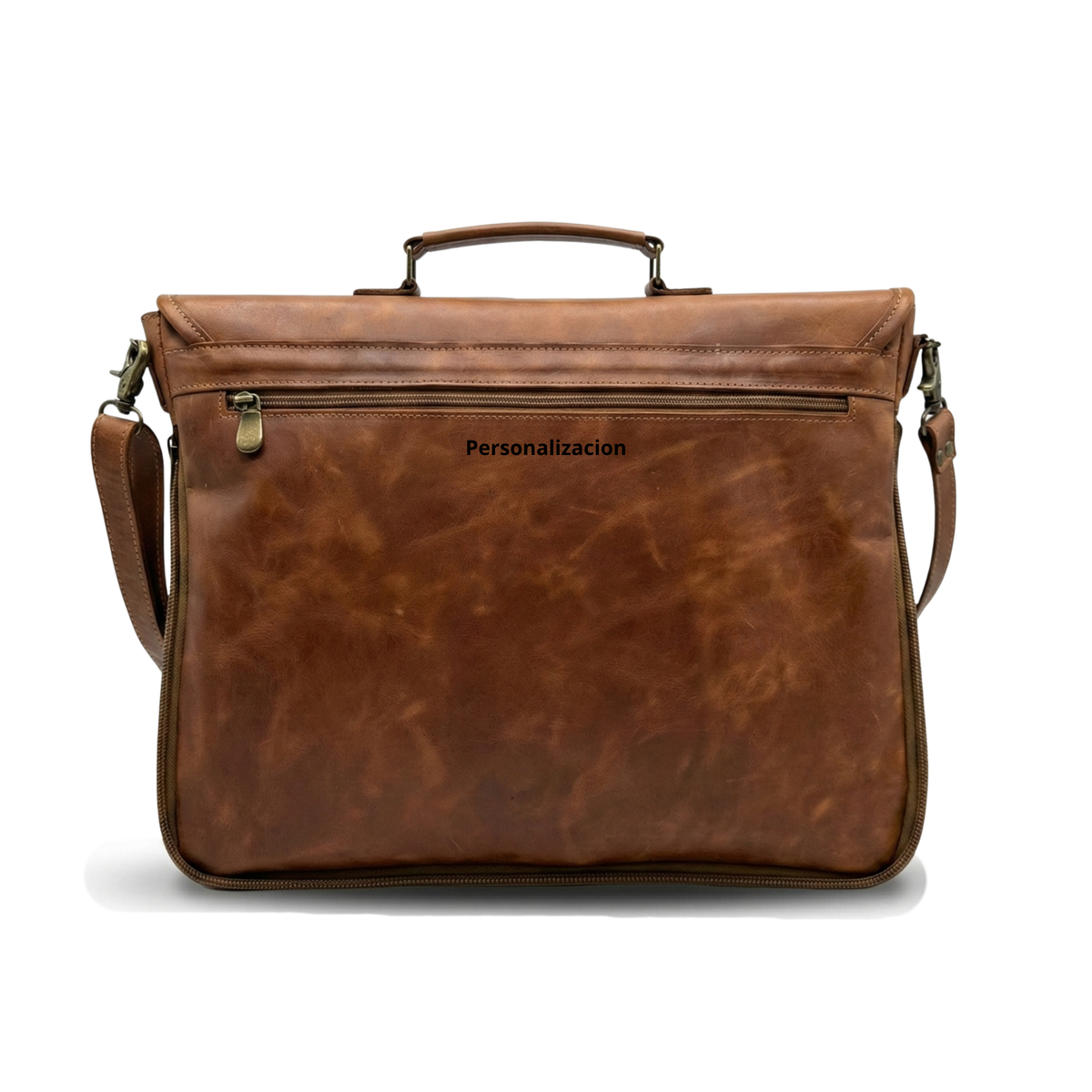 MALETIN CUERO GENUINO FULL GRAIN EXECUTIVE